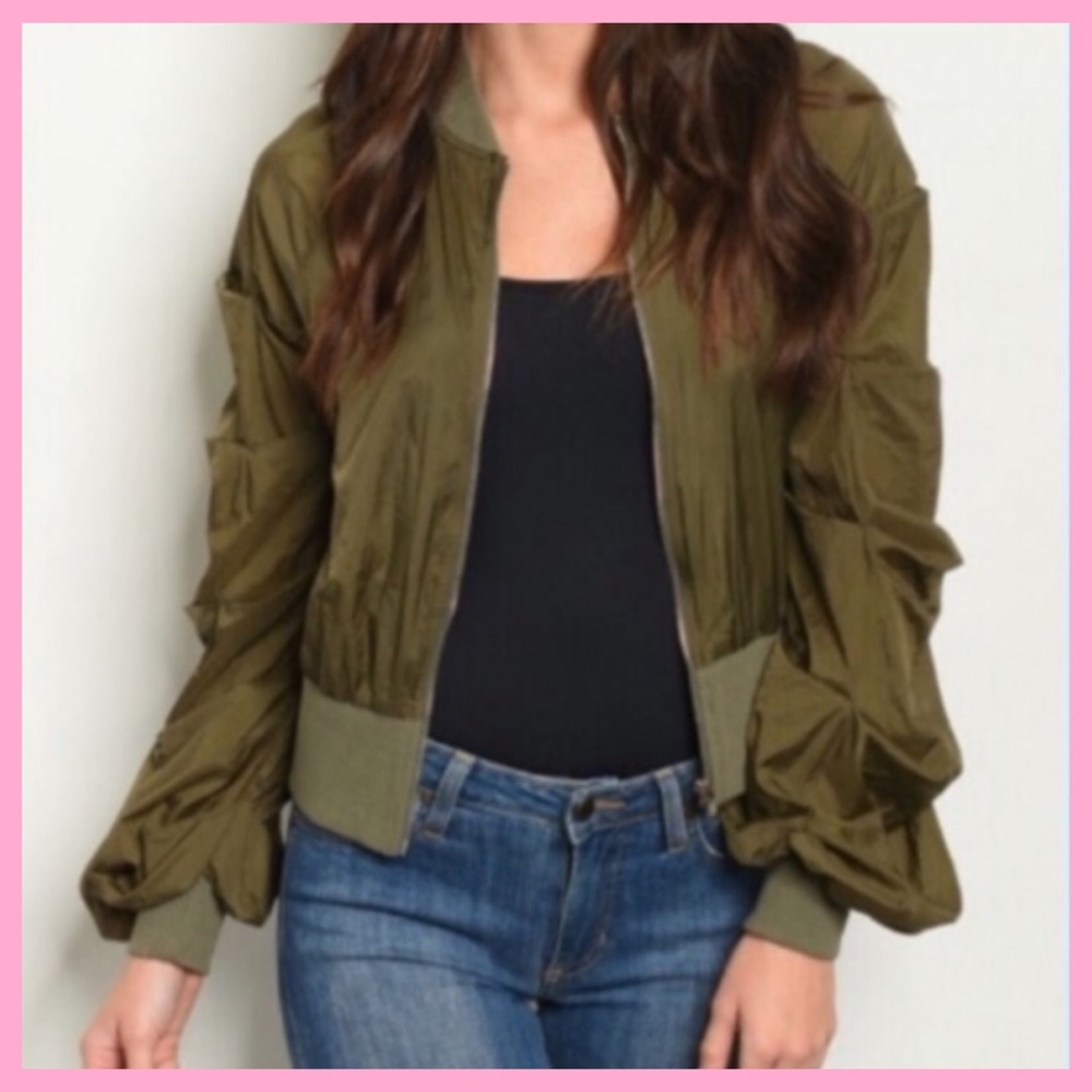 Ruffle Bomber Jacket💕